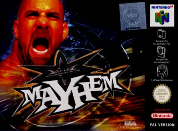 WCW Mayhem (Europe) box cover front